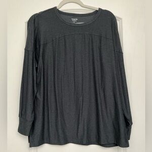 Old Navy Active Charcoal Long Sleeve Top